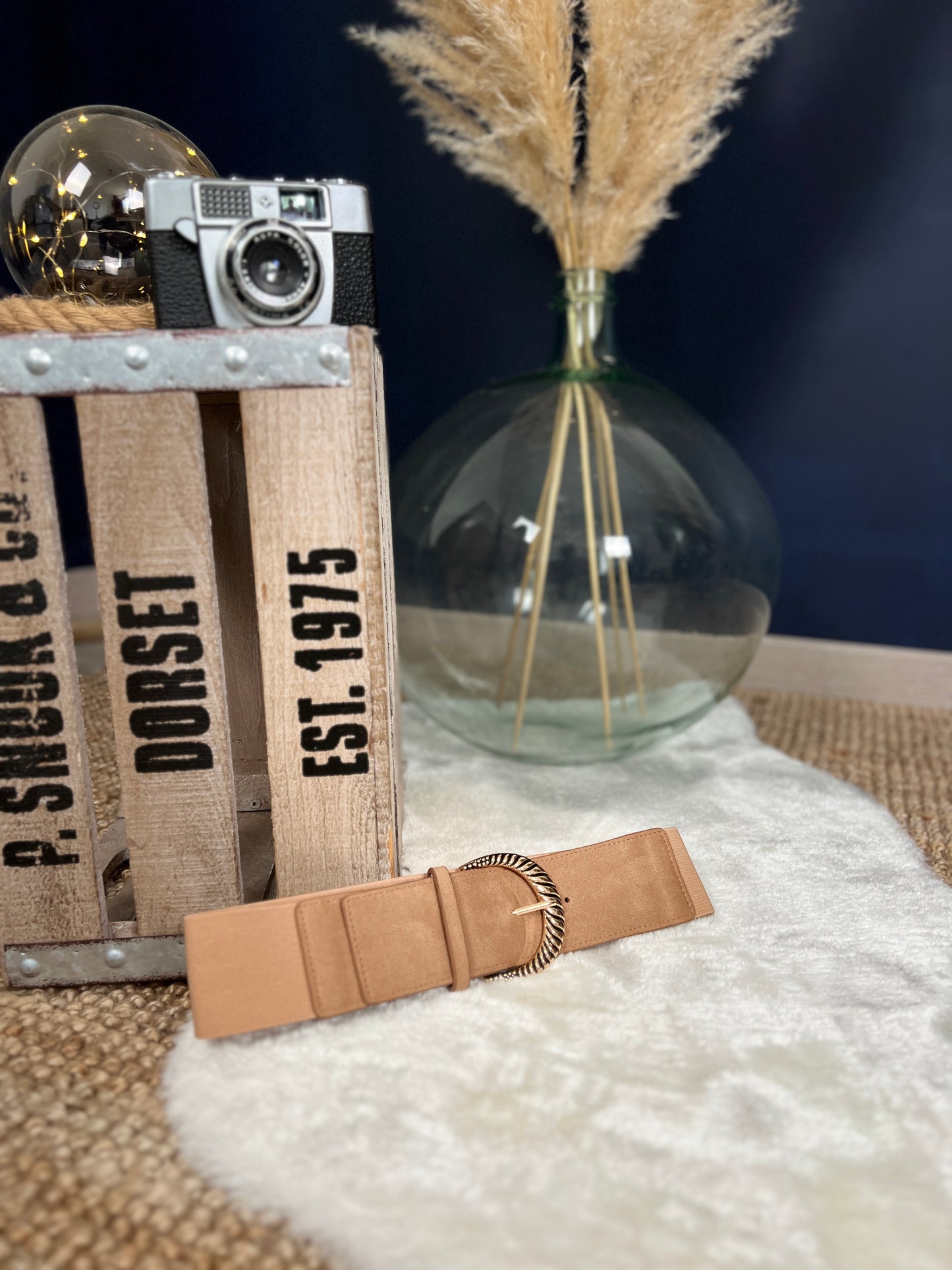 Ceinture Hisaé camel