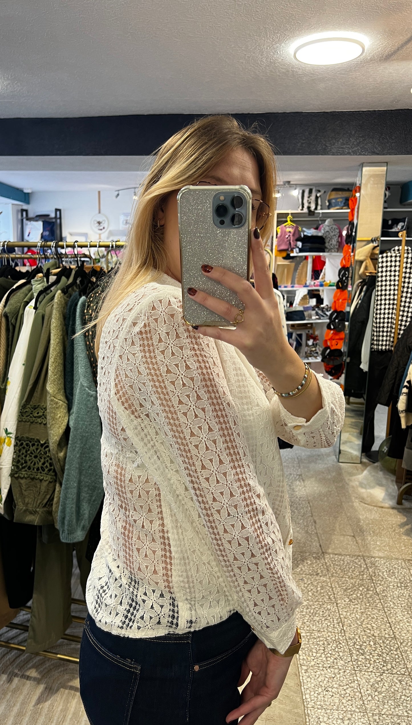 Chemisier dentelle Dessie