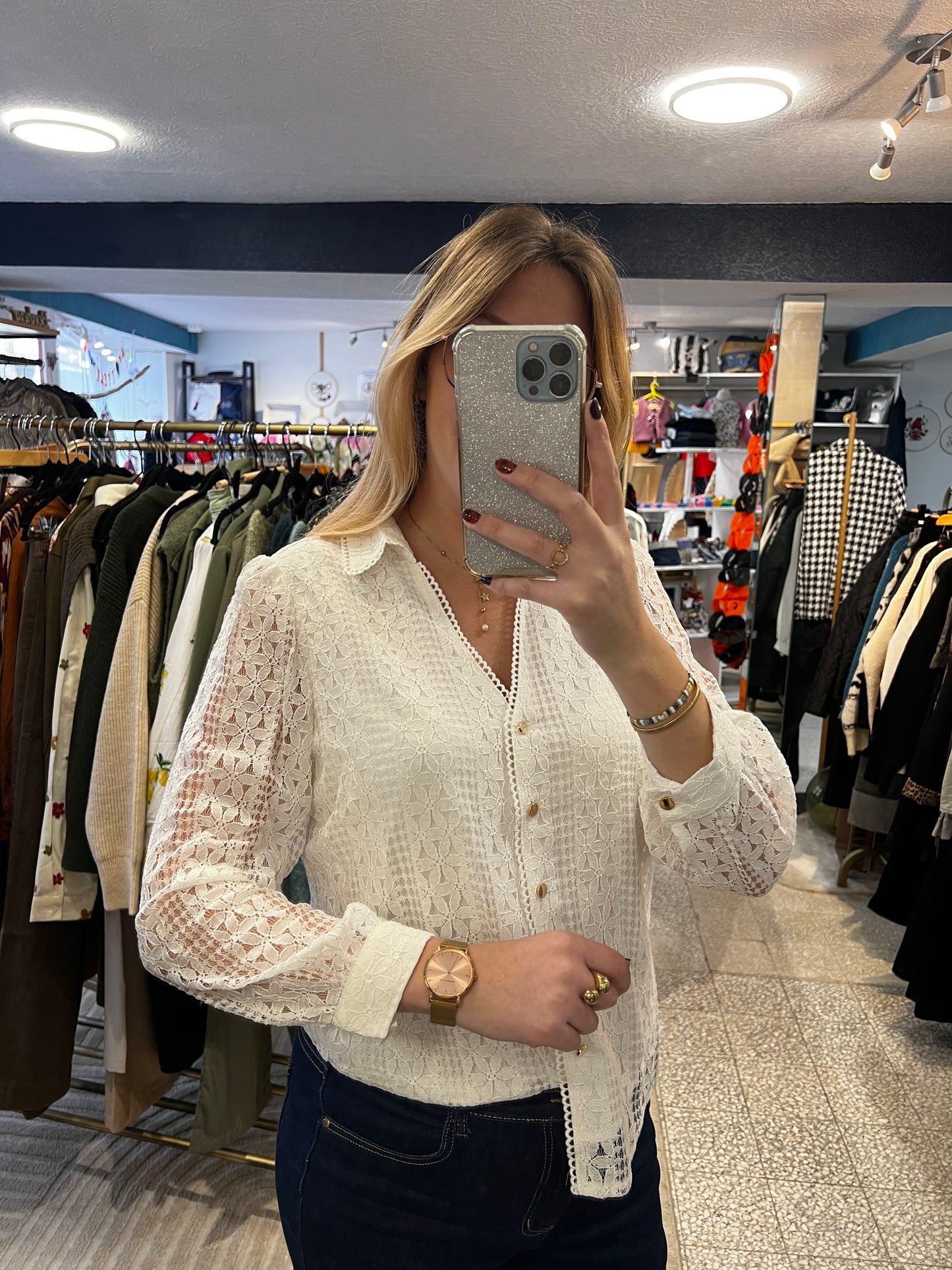 Chemisier dentelle Dessie