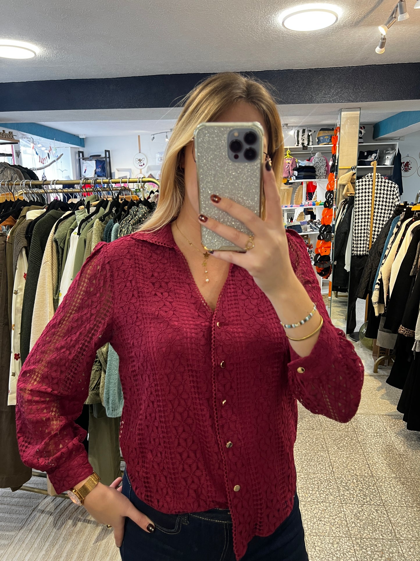 Chemisier dentelle Dessie